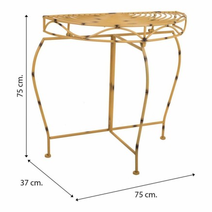 Meuble d'Entrée Alexandra House Living Jaune 37 x 75 x 75 cm 2