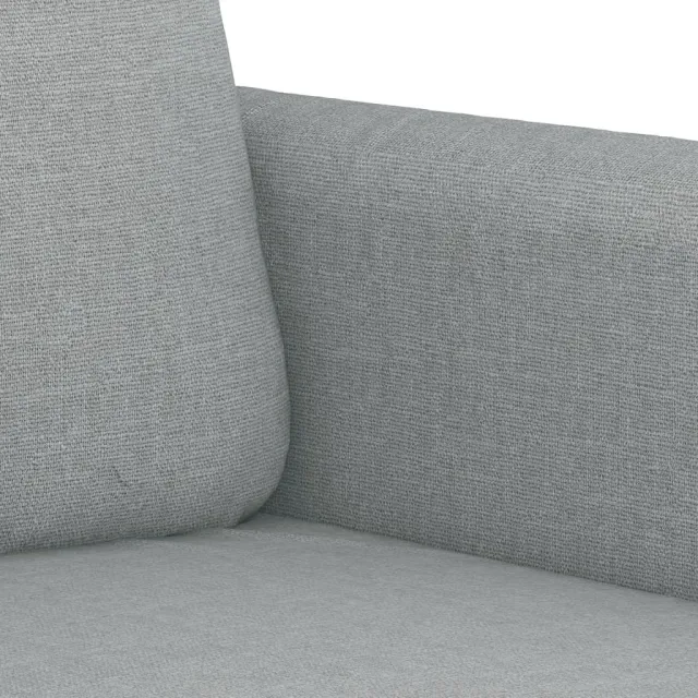Ensemble de canapés 2 pcs coussins gris clair tissu