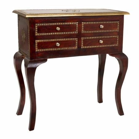 Zijtafel met lades Alexandra House Living Donkerbruin 33 x 73 x 71 cm