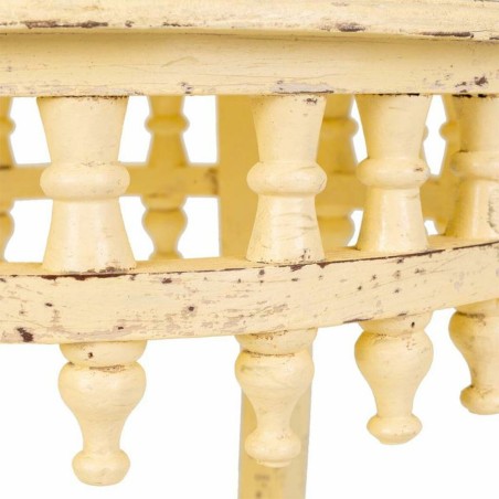 Table Basse Alexandra House Living Ivoire Laiton Bois de manguier Bois
