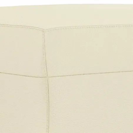 Ensemble de canapés 3 pcs avec coussins Crème Similicuir