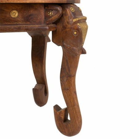 Tavolino da Caffè Alexandra House Living Marrone Chiaro Ottone Legno