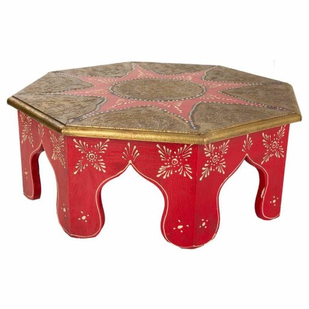 Hoofdtafel Alexandra House Living Wit Rood Blik Hout MDF 40 x 15 x 40