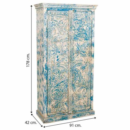 Armoire Alexandra House Living Bois de manguier 42 x 178 x 91 cm 2