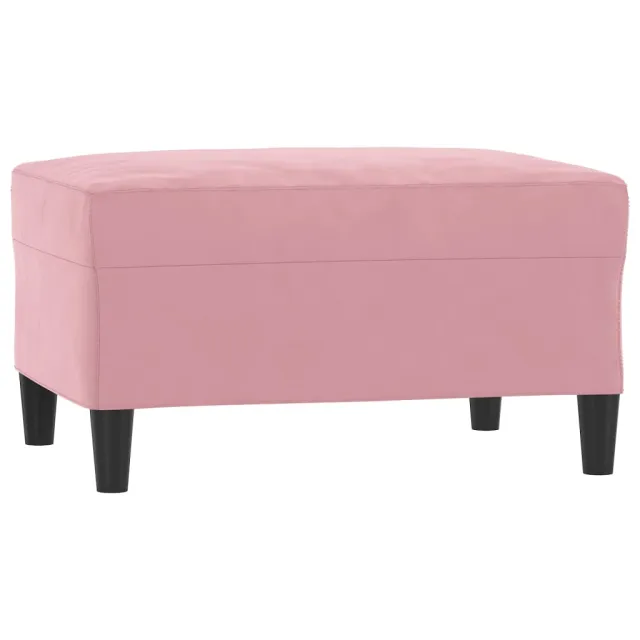 Ensemble de canapés 4 pcs avec coussins rose velours