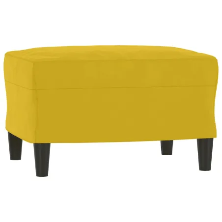 Ensemble de canapés 3 pcs avec coussins Jaune Velours