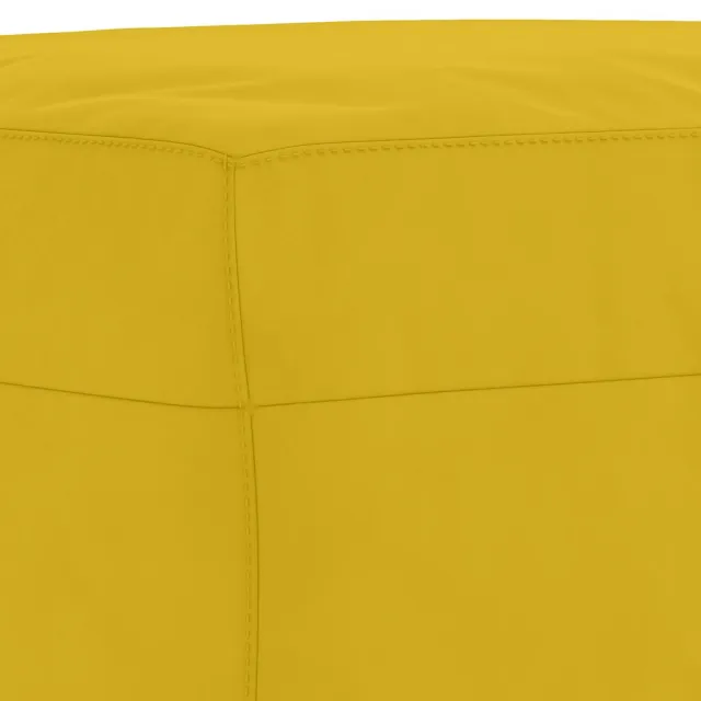 Ensemble de canapés 3 pcs avec coussins Jaune Velours