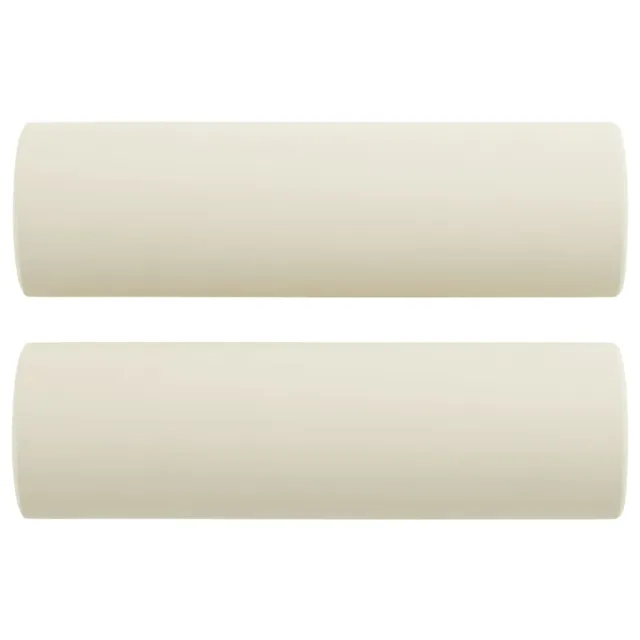 Ensemble de canapés 3 pcs avec coussins crème velours