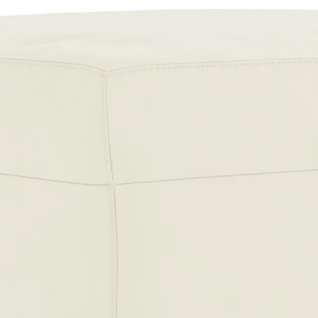 Ensemble de canapés 3 pcs avec coussins crème velours