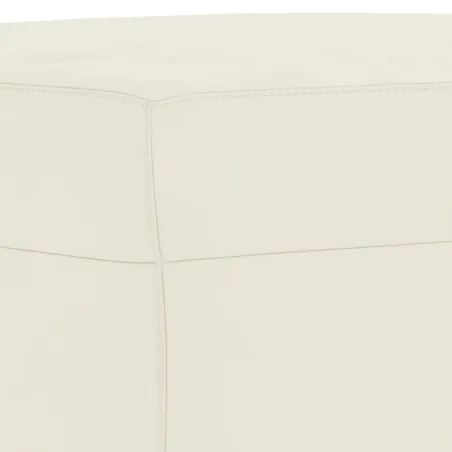 Ensemble de canapés 3 pcs avec coussins crème velours