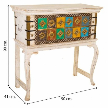 Coffre Alexandra House Living Bois de manguier 41 x 90 x 90 cm 2