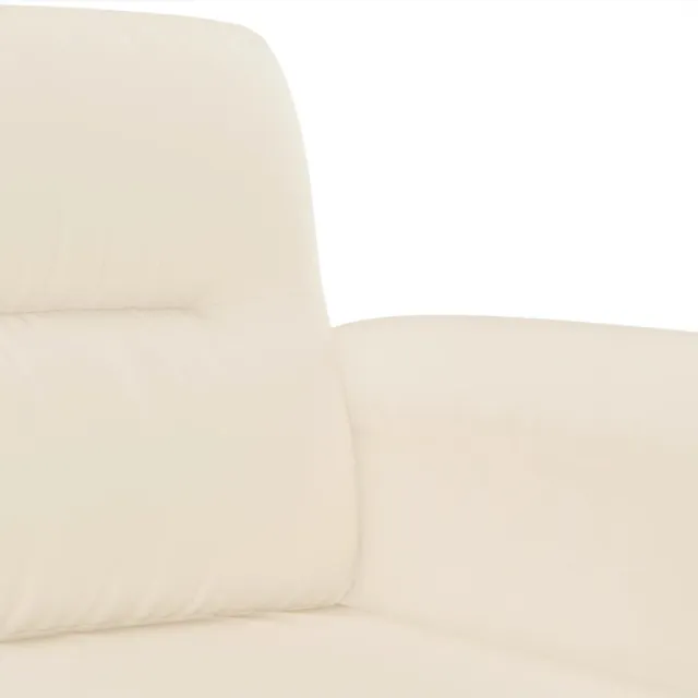 Ensemble de canapés 3 pcs avec coussins Beige Tissu microfibre