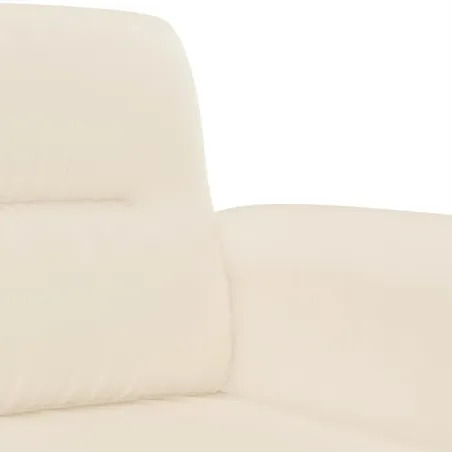 Ensemble de canapés 3 pcs avec coussins Beige Tissu microfibre