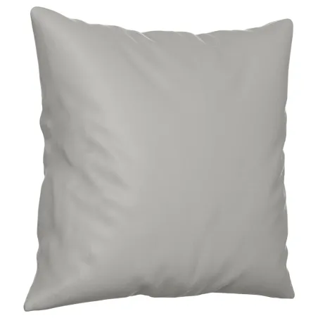 Ensemble de canapés 4 pcs coussins Gris clair Tissu microfibre