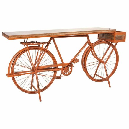 Meuble d'Entrée Alexandra House Living Bike Cuivre 50 x 94 x 198 cm