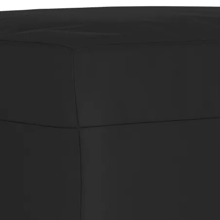 Ensemble de canapés 3 pcs avec coussins noir tissu microfibre