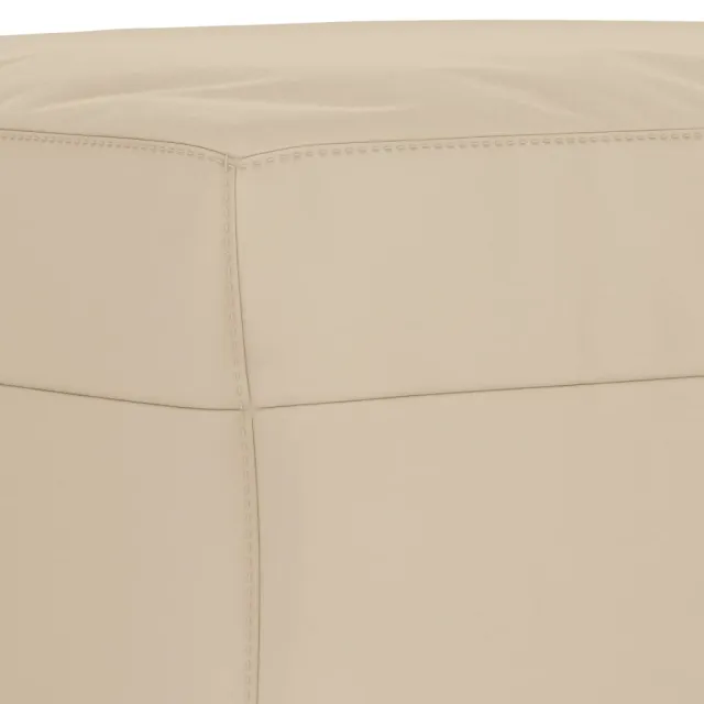 Ensemble de canapés 3 pcs avec coussins crème tissu microfibre