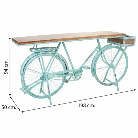 Meuble d'Entrée Alexandra House Living Bike Turquoise 50 x 94 x 198 c