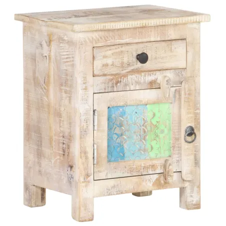 Table de chevet 40x30x50 cm Bois d'acacia brut