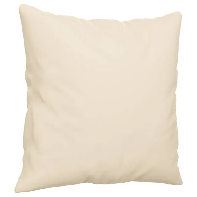 Ensemble de canapés 2 pcs avec coussins Beige Tissu microfibre