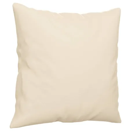 Ensemble de canapés 2 pcs avec coussins Beige Tissu microfibre