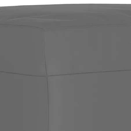 Ensemble de canapés 3 pcs coussins Gris foncé Tissu microfibre