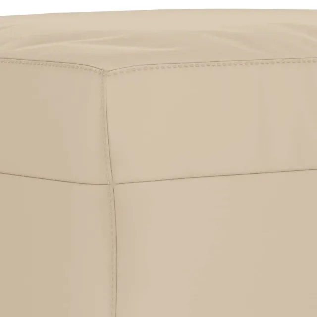 Ensemble de canapés 3 pcs avec coussins Crème Tissu microfibre