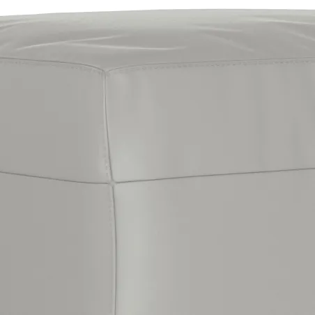 Ensemble de canapés 3 pcs coussins gris clair tissu microfibre