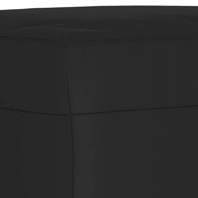 Ensemble de canapés 3 pcs avec coussins Noir Tissu microfibre