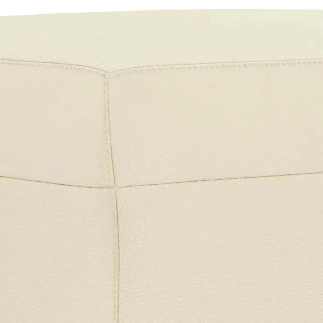 Ensemble de canapés 3 pcs avec coussins Crème Similicuir