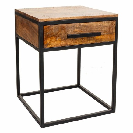 Nachtkastje Alexandra House Living Bruin Zwart 61 x 57 x 61 cm