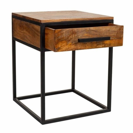 Comodino Alexandra House Living Marrone Nero 61 x 57 x 61 cm