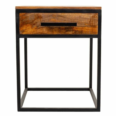 Comodino Alexandra House Living Marrone Nero 61 x 57 x 61 cm