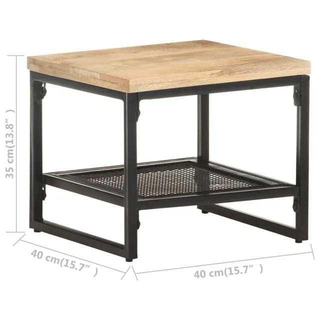 Table d'appoint 40x40x35 cm Bois de manguier massif