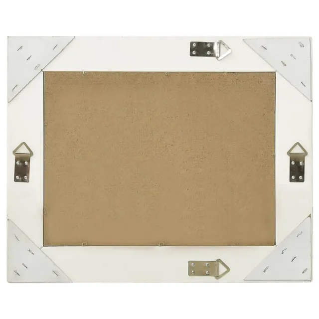 Miroir mural style baroque 50x40 cm Blanc