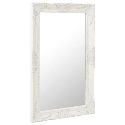 Miroir mural style baroque 50x80 cm Blanc 2