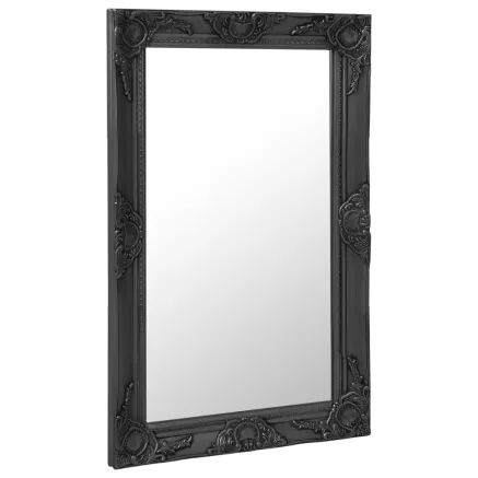 Miroir mural style baroque 50x80 cm noir 2