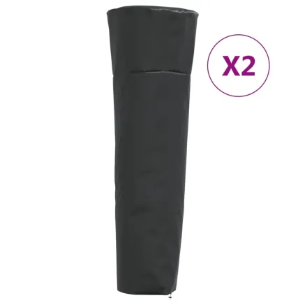Housses de chauffage 2 pcs forme de pyramide tissu oxford 420D