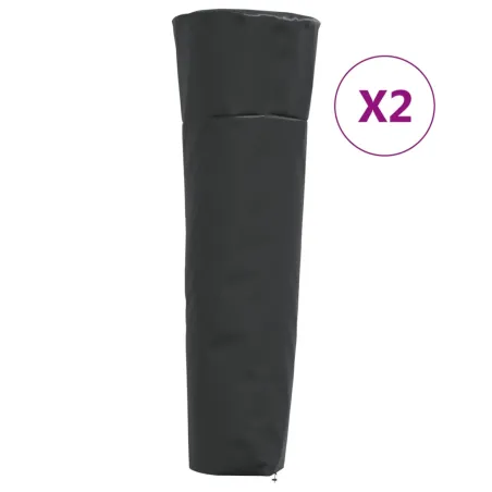 Housses de chauffage 2 pcs forme de pyramide tissu oxford 420D