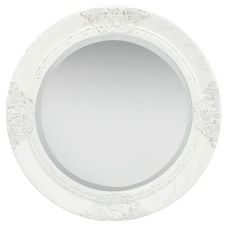Miroir mural style baroque 50 cm Blanc