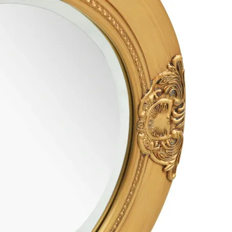 Miroir mural style baroque 50 cm Doré