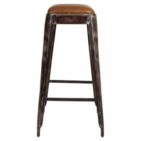 Kruk Alexandra House Living Bruin Zwart Leer Ijzer 40 x 75 x 40 cm