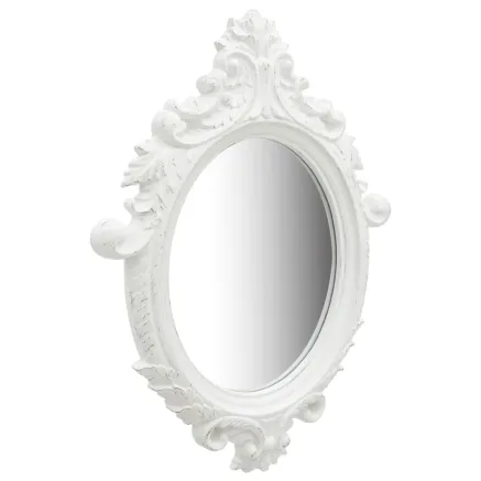 Miroir mural style château 56x76 cm Blanc 2