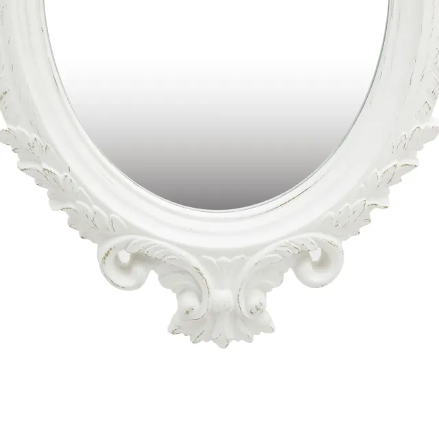 Miroir mural style château 56x76 cm Blanc