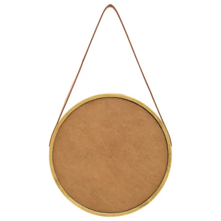 Miroir mural avec sangle 40 cm Doré