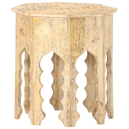 Table d'appoint Ø48 cm Bois de manguier massif