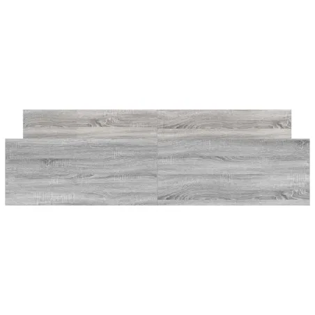 Cadre de lit sans matelas sonoma gris 200x200 cm