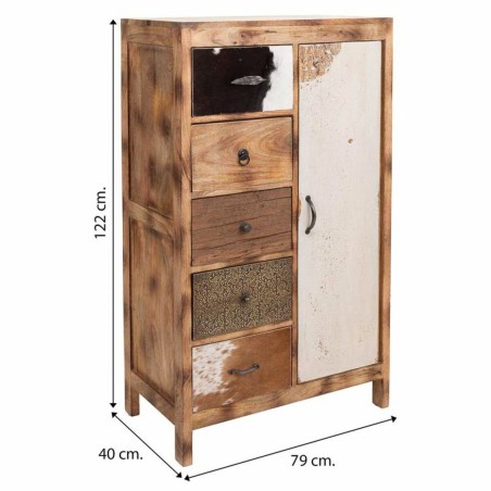Caisson à Tiroirs Alexandra House Living Bois de manguier 40 x 122 x
