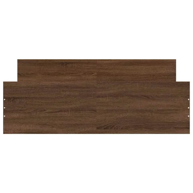 Cadre de lit sans matelas chêne marron 120x200 cm