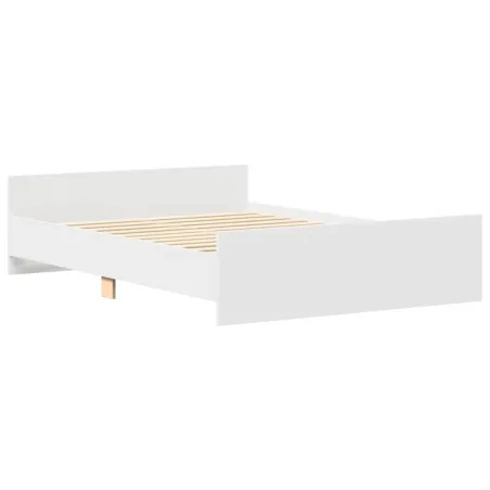 Cadre de lit sans matelas blanc 140x200 cm